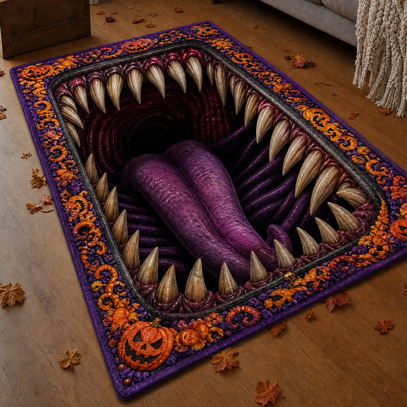 Spooky Halloween Area Rug for Living Room & Bedroom Decor - Cherished Harbor Gifts