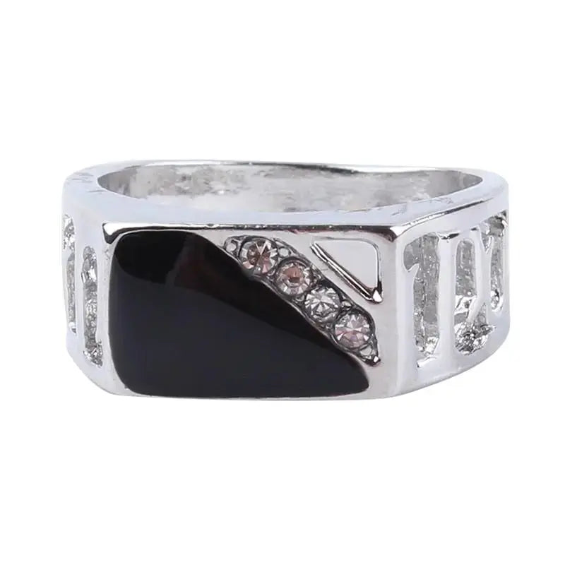 Stylish Gold Rhinestone Ring for Him - Perfect Gift Idea by EPR