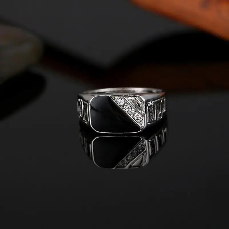 Stylish Gold Rhinestone Ring for Him - Perfect Gift Idea by EPR