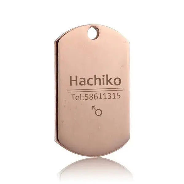 Personalized Stainless Steel Pet ID Tag | Custom Engraved Dog & Cat Name Tag by TED