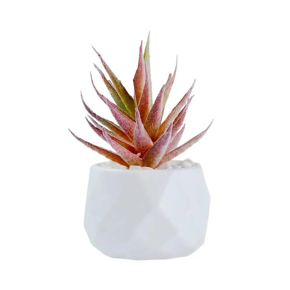 Mini Artificial Succulent Plant | Realistic Faux Desktop Home & Office Decor by TED