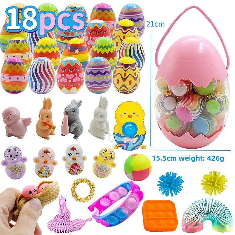 Easter Surprise Eggs with Hidden Toys for Children