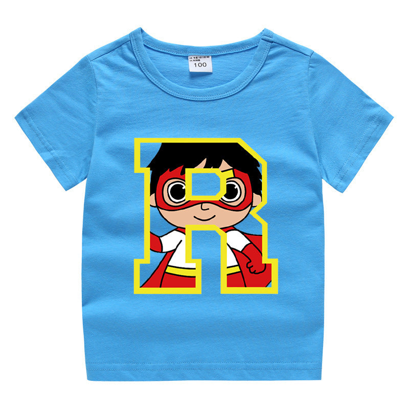Kids Cartoon T-Shirt for Summer - Unisex Short Sleeve Tee - Cherished Harbor Gifts