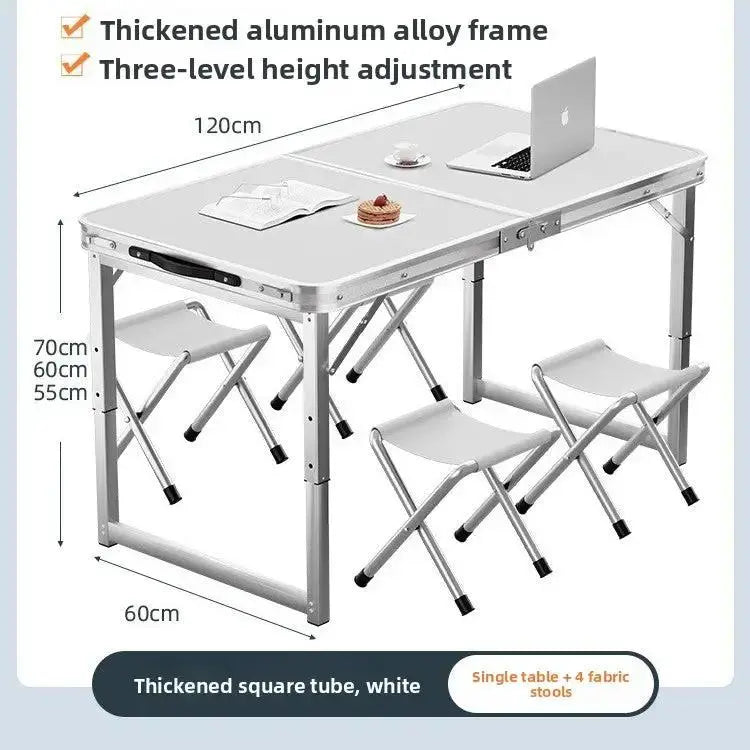 Small folding dining table and chairs by TED