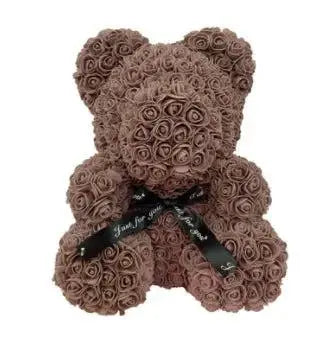 Heart hugging rose bear simulation bouquet as a birthday gift for teddy bears by eprolo