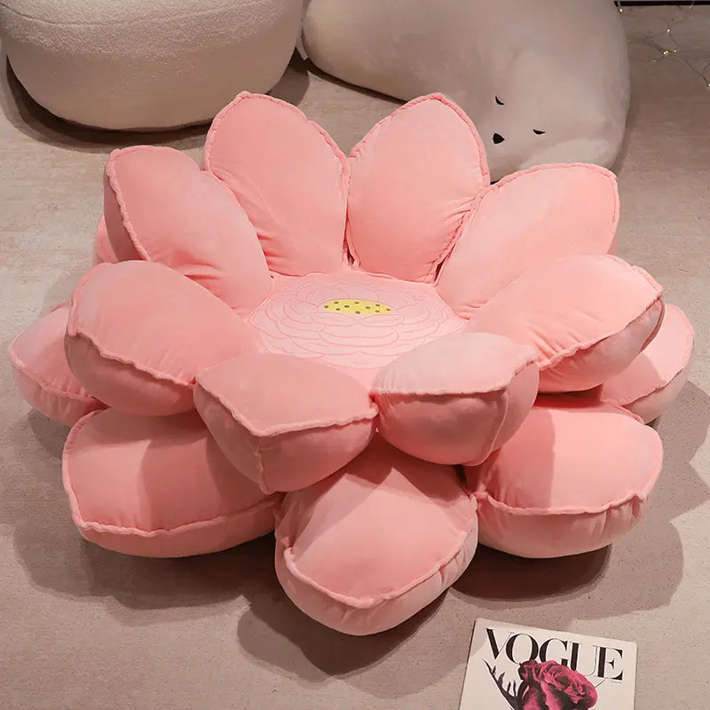 Large Lotus Cushion Plush Toy Good Luck Lotus Doll for Girls Home Sofa Bedroom Tatami Cushion
