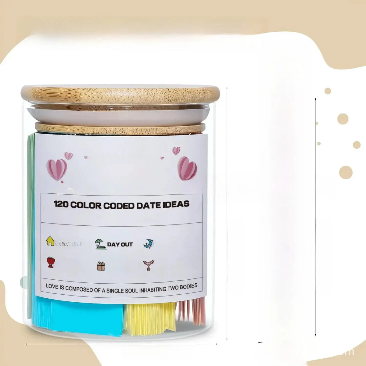 Romantic Date Ideas Jar for Couples - Perfect Gift Idea by TED