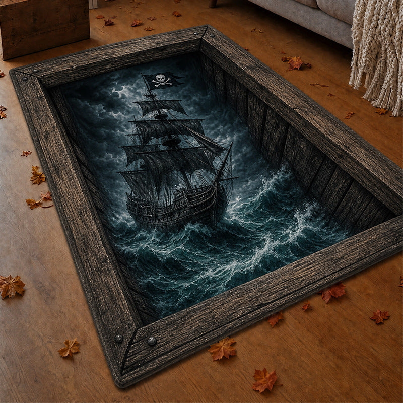 Spooky Halloween Area Rug for Living Room & Bedroom Decor - Cherished Harbor Gifts