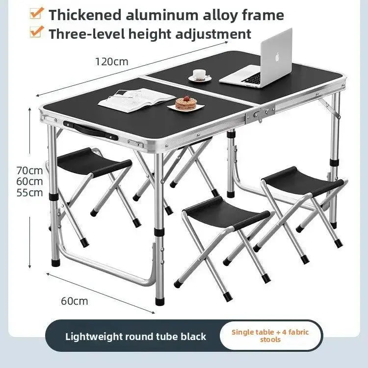 Small folding dining table and chairs by TED
