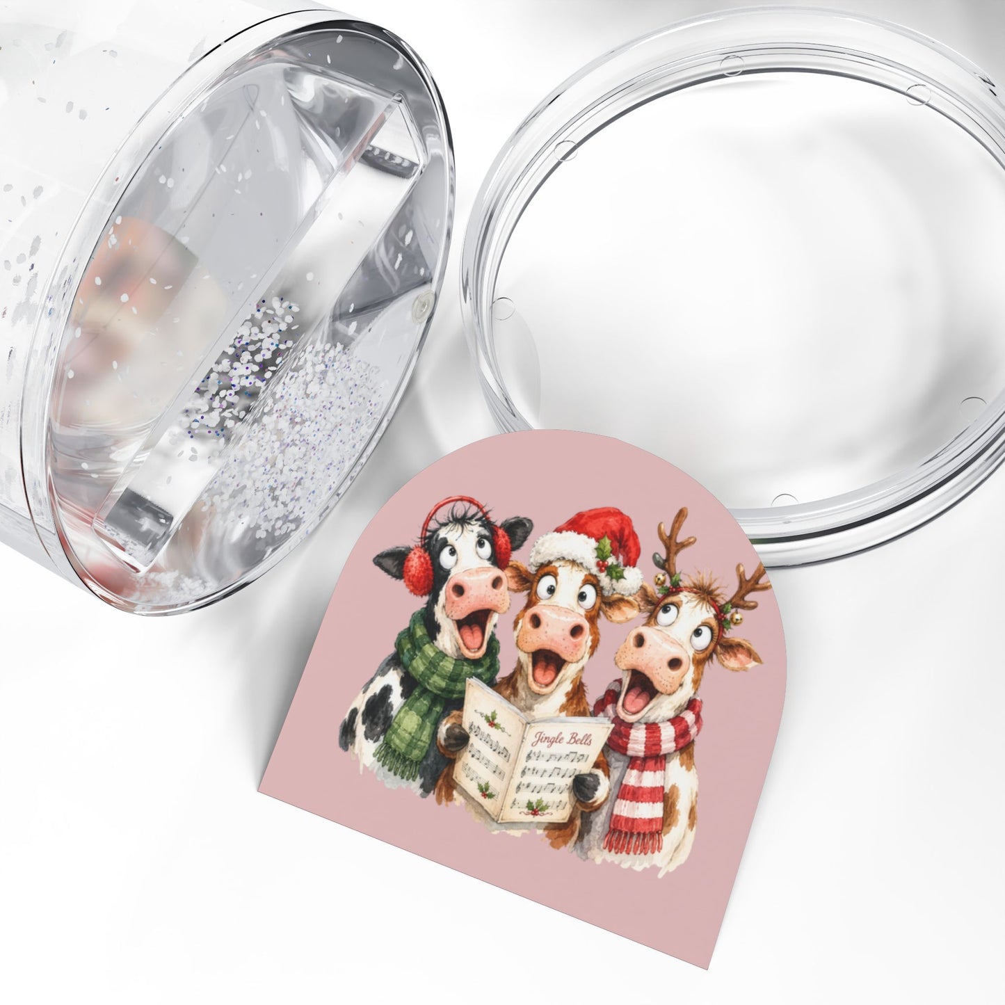 Singing Cow Holiday Decoration Snow Globe for Christmas - Cherished Harbor Gifts