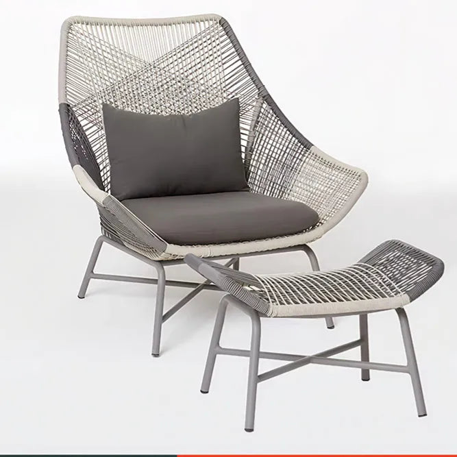 Modern Outdoor Rattan Lounge Chair