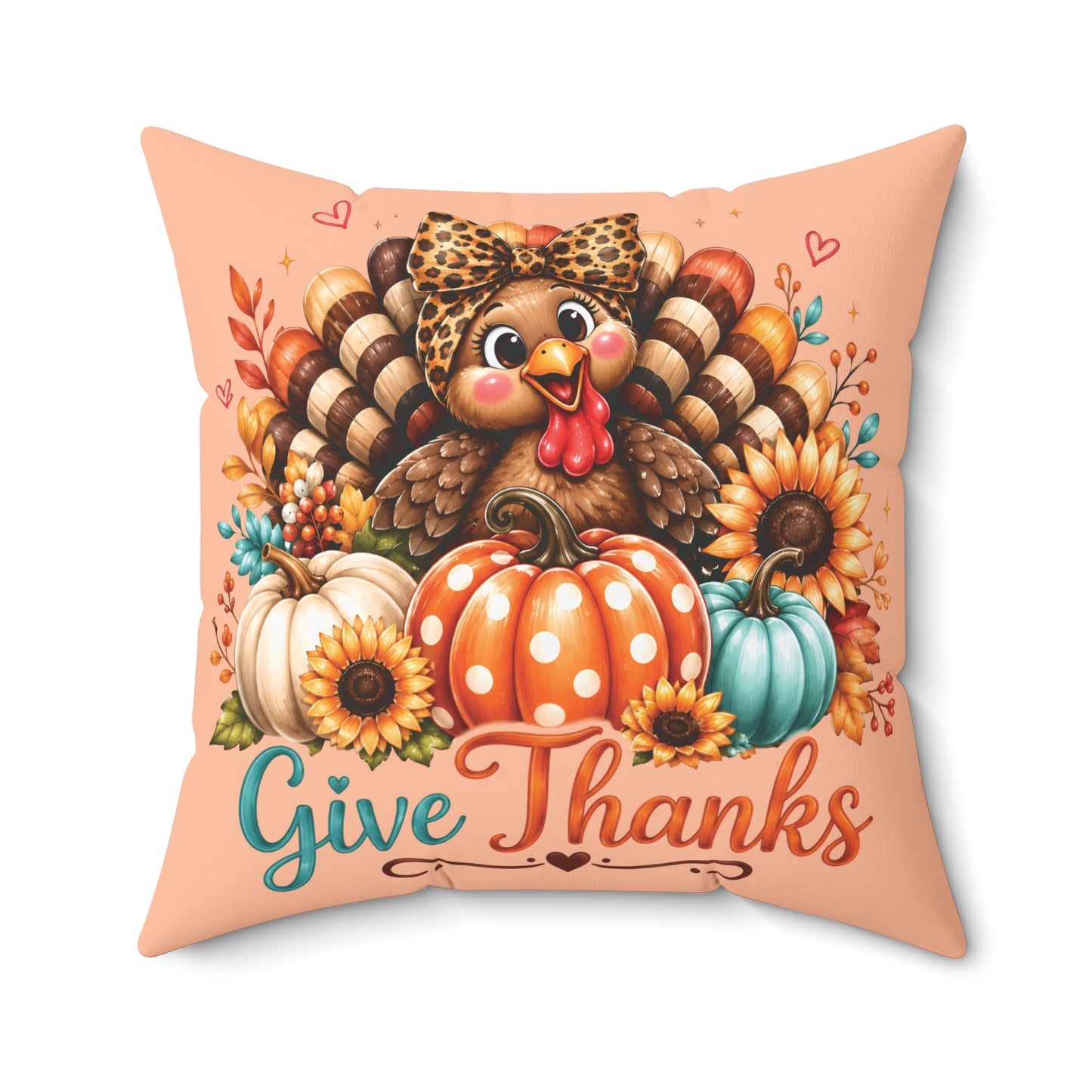 Thanksgiving Throw Pillow for Cozy Fall Home Decor - Cherished Harbor Gifts