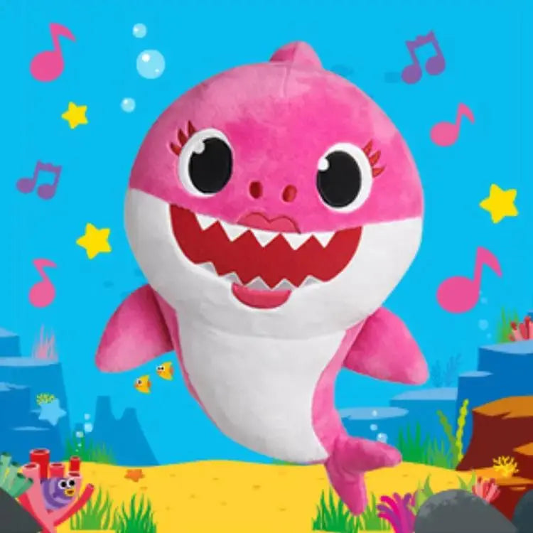 Musical Shark Plush Toy – Soft Singing Cartoon Animal Doll for Kids by EPR