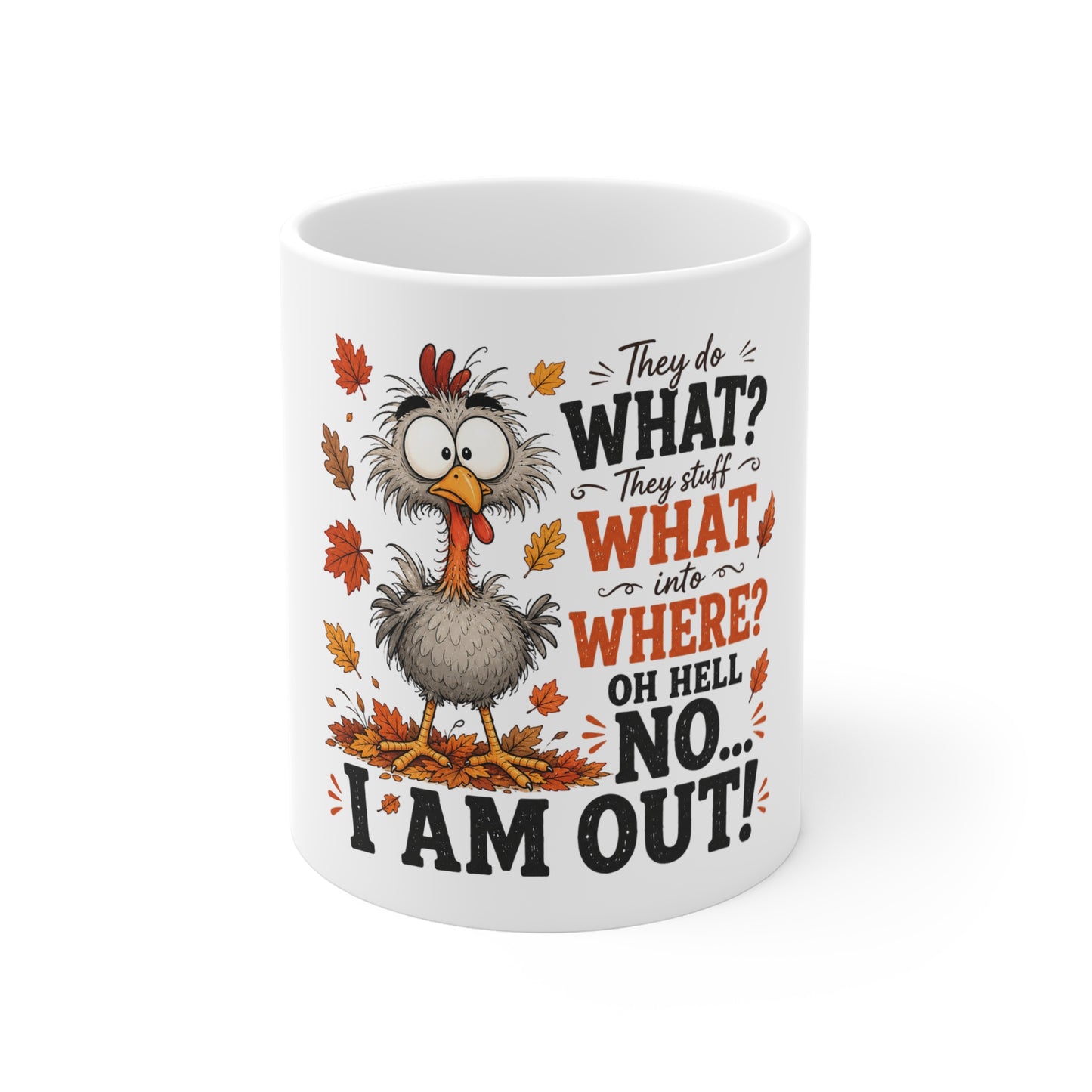 Funny Thanksgiving Coffee Mug for Holiday Gag Gifts - Cherished Harbor Gifts