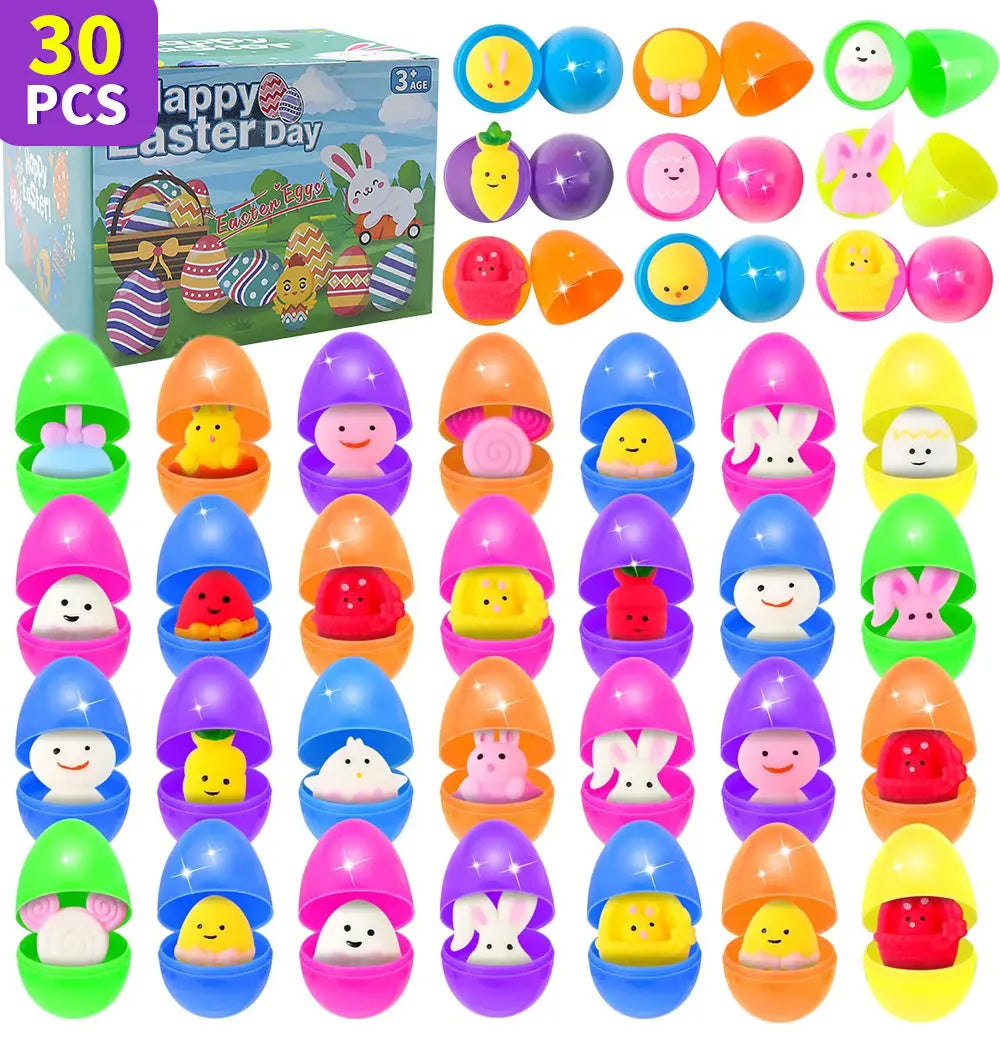Easter Surprise Eggs with Hidden Toys for Children