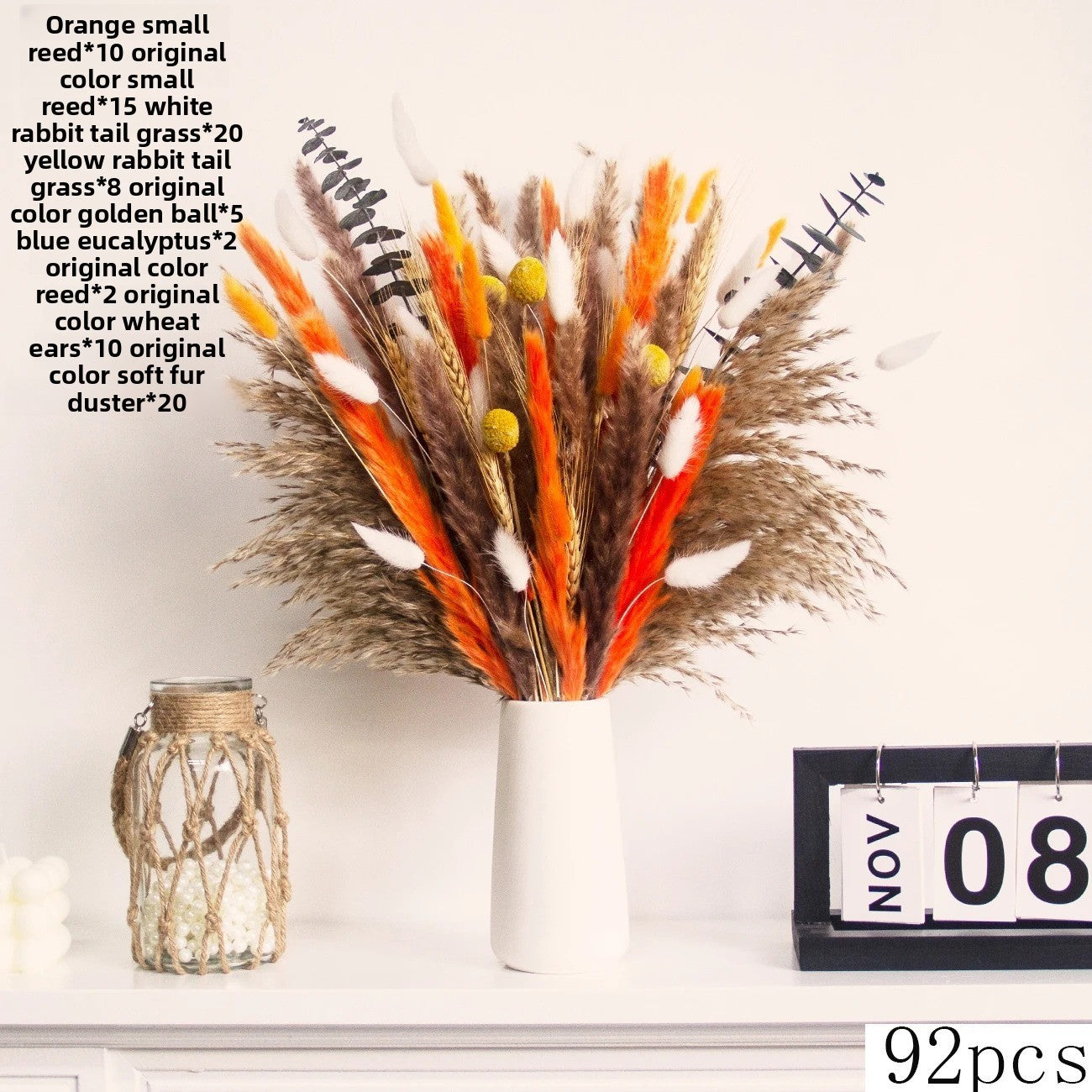 Natural Dried Flower Bouquet for Home and Wedding Decor - Cherished Harbor Gifts