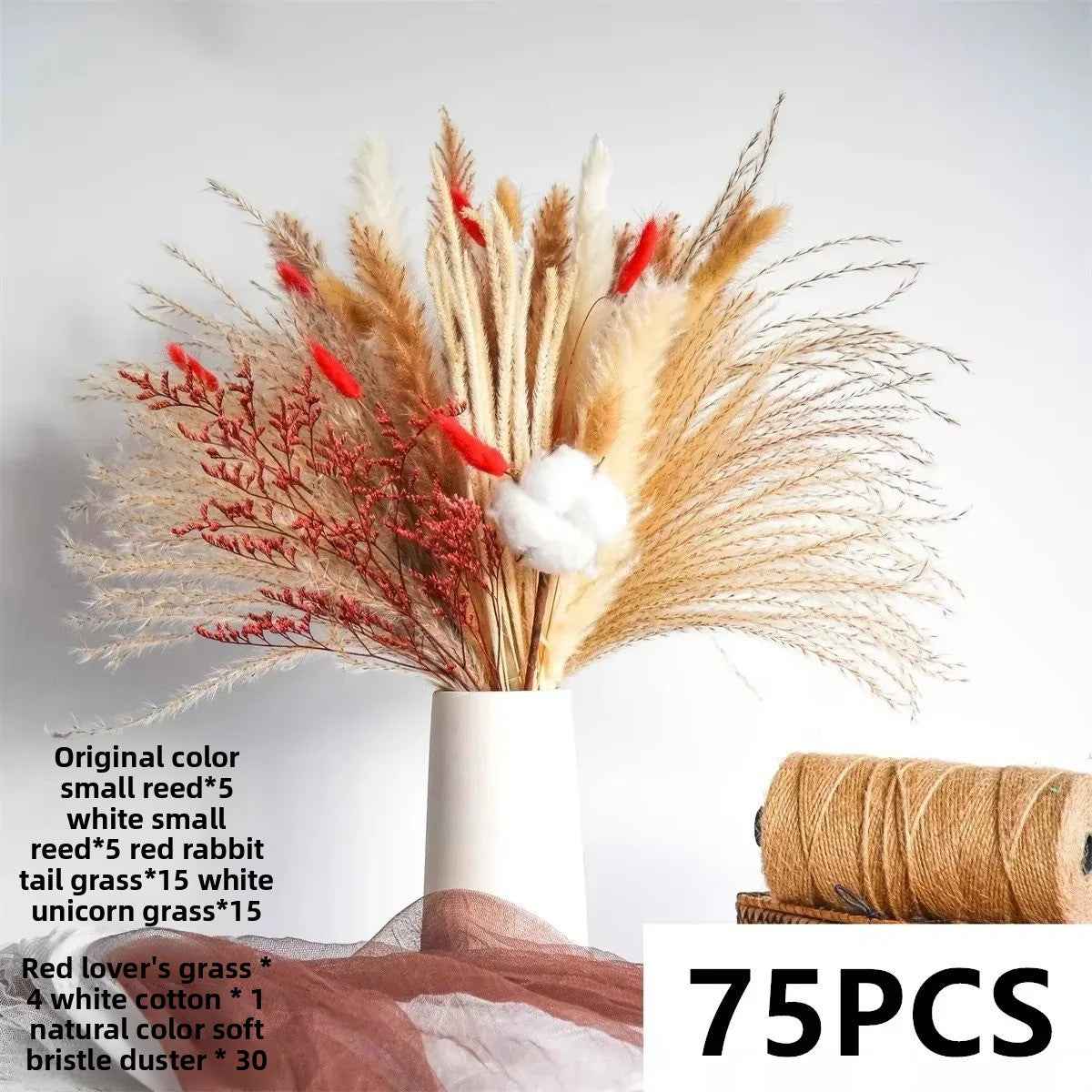 Natural Dried Flower Bouquet for Home and Wedding Decor - Cherished Harbor Gifts