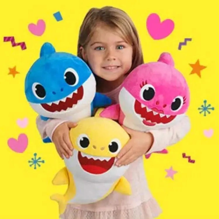 Musical Shark Plush Toy – Soft Singing Cartoon Animal Doll for Kids by EPR