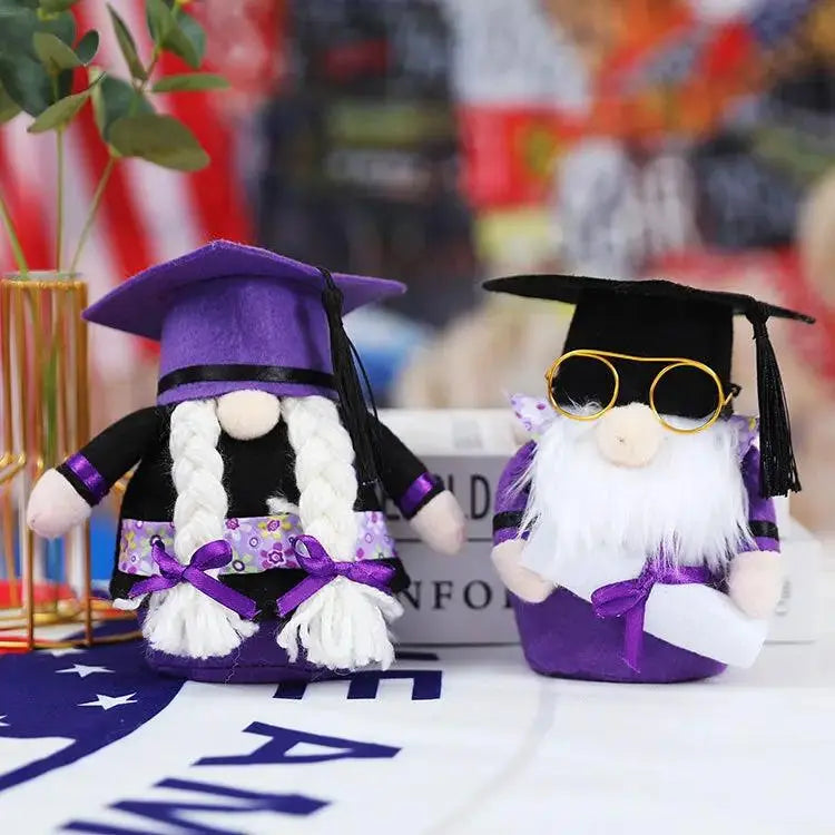 New graduation season faceless old man decoration gift American wearing glasses bachelor stuffed doll dwarf by eprolo