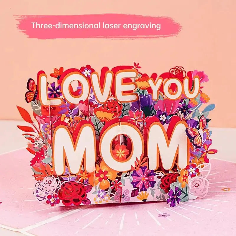 Unique 3D Mother's Day Card - Heartfelt Gift for Mom by EPR