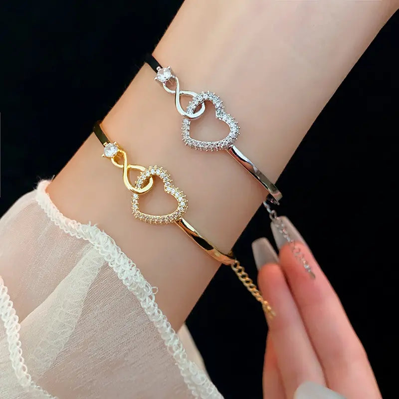 Infinity Heart Bracelet Gift for Daughter with Gift Box by EPR