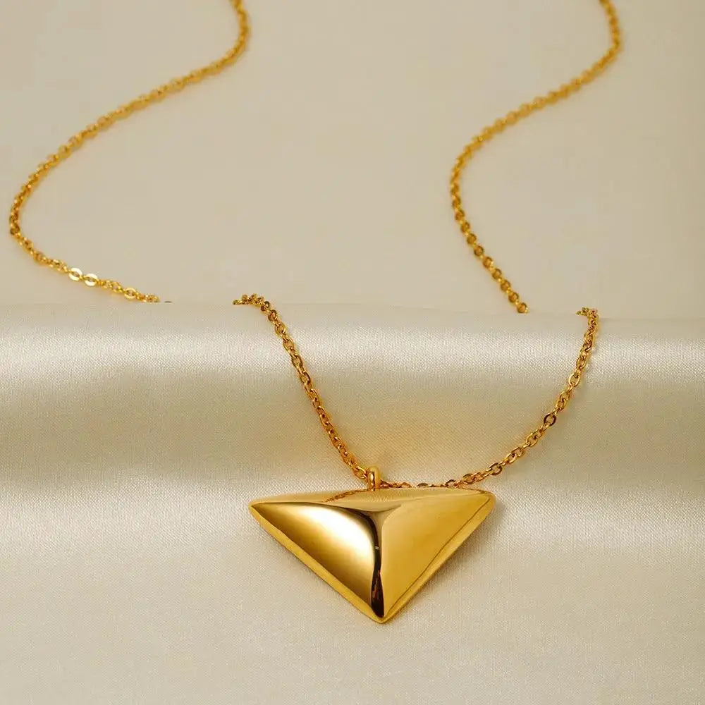 Triangle pendant necklace jewelry simple design jewelry by eprolo