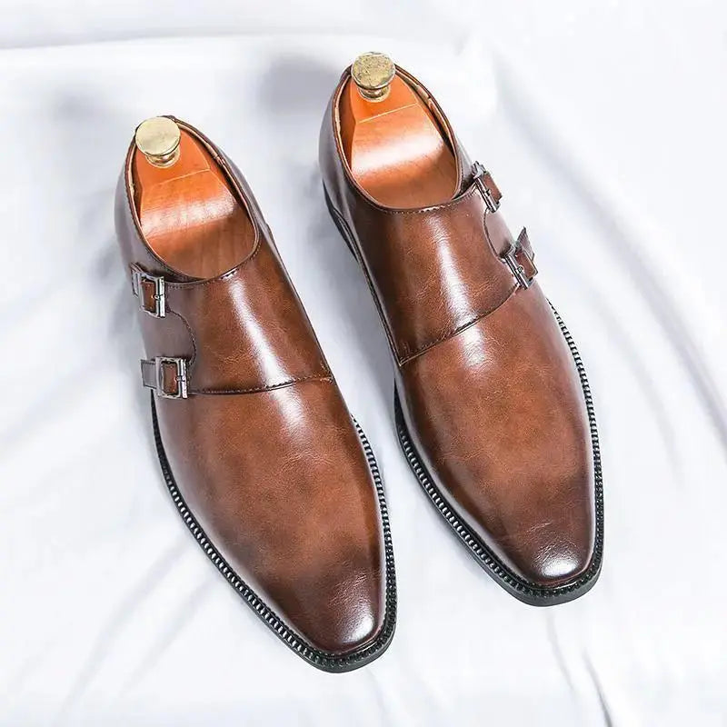 Buckle Dress Shoes Men - Stylish Suede Leather Options by TED