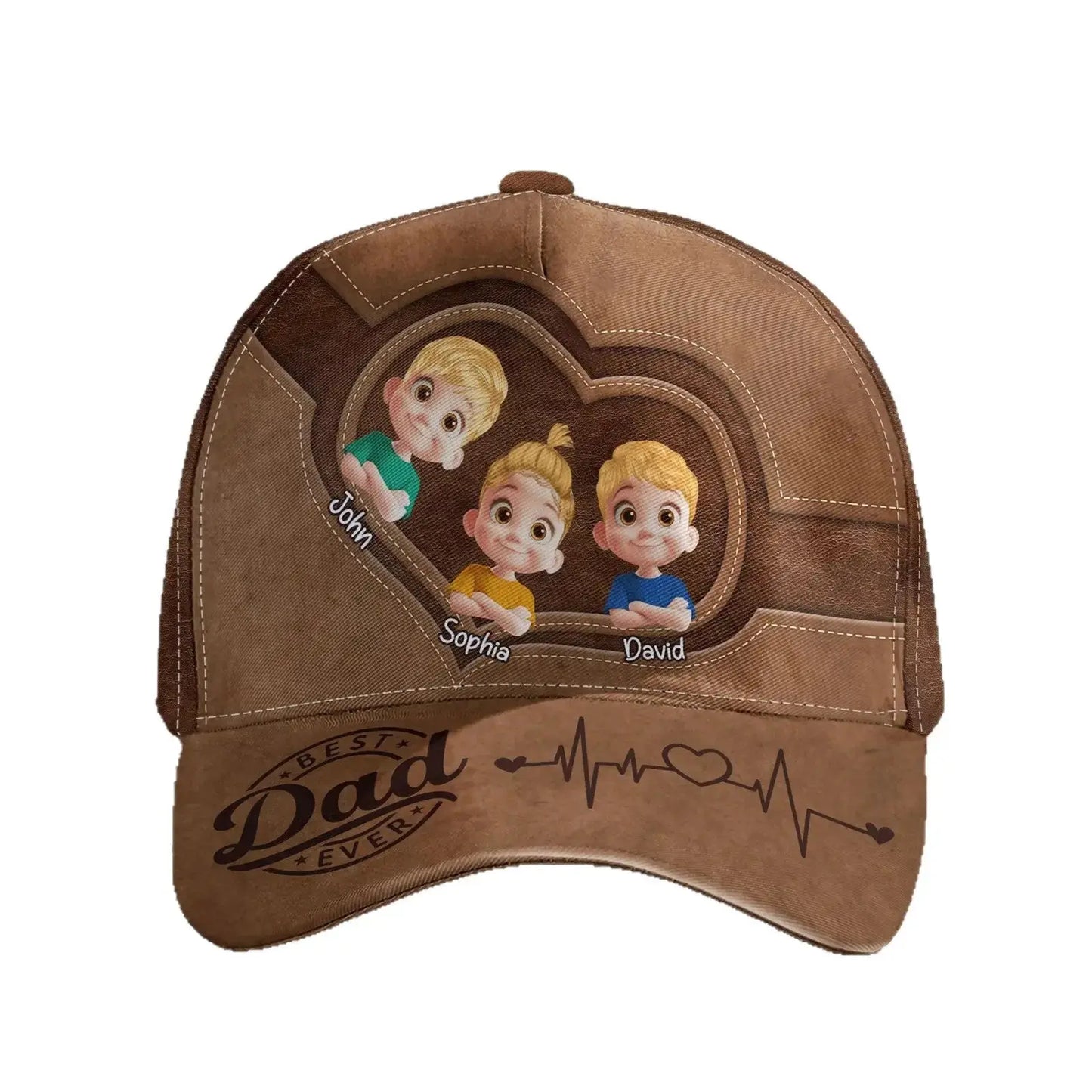 Personalized Printed Baseball Cap | Custom Photo, Logo or Design Adjustable Hat by TED