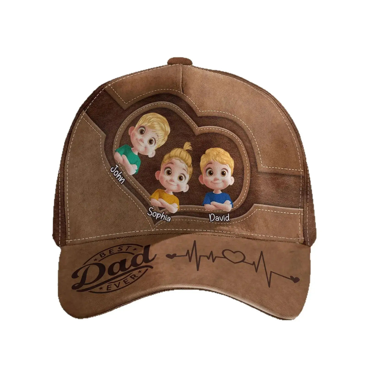 Personalized Printed Baseball Cap | Custom Photo, Logo or Design Adjustable Hat by TED