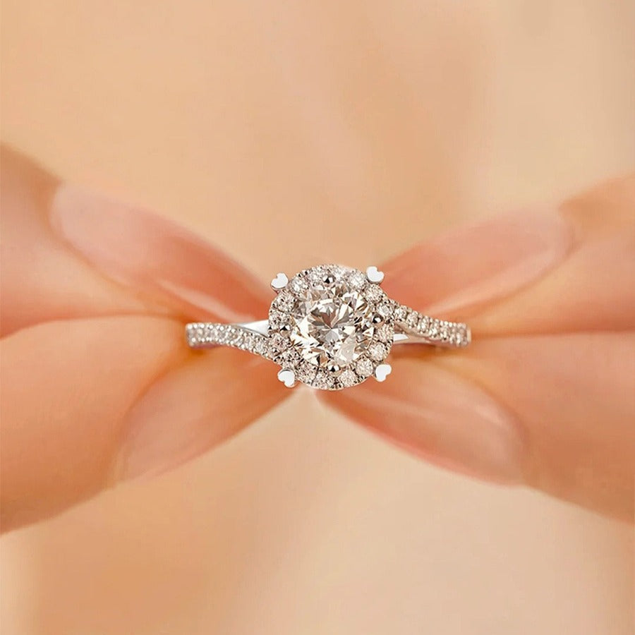 Adjustable Engagement Ring - Cubic Zirconia Promise Ring - Cherished Harbor Gifts
