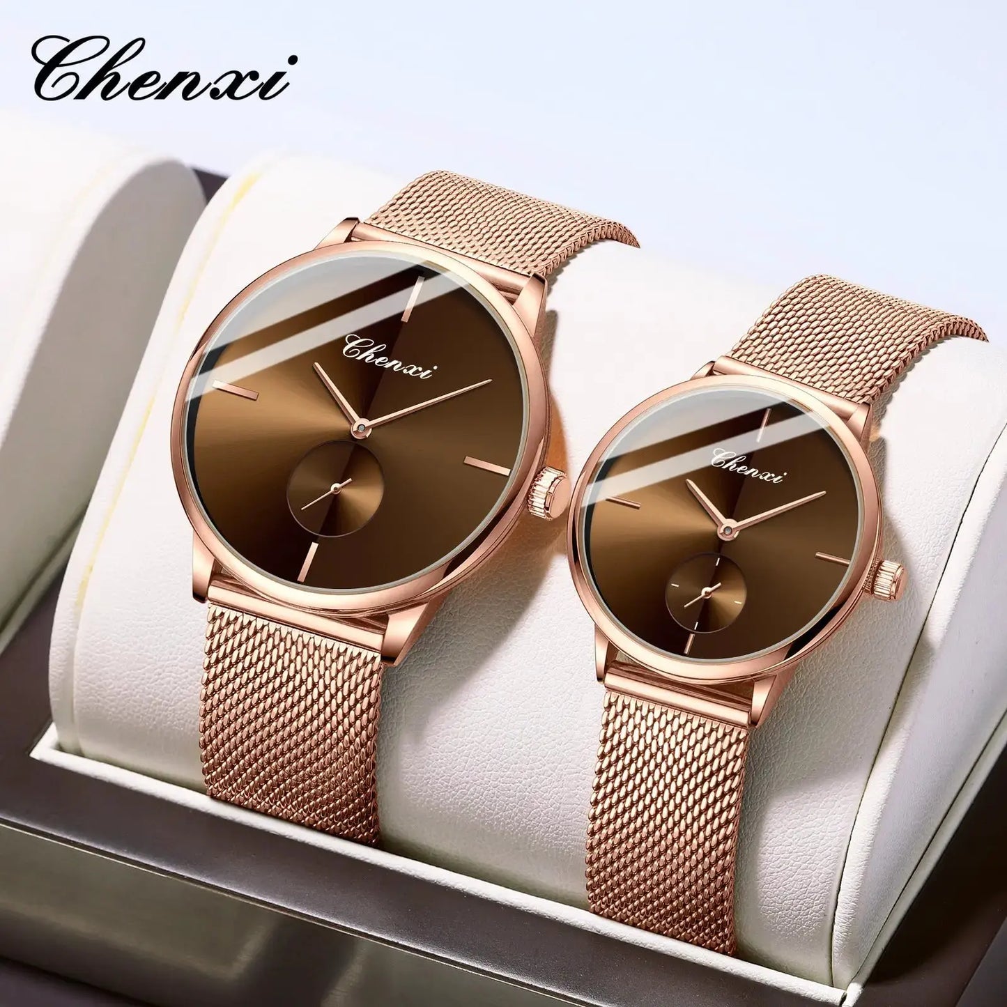 Stylish Couples Quartz Watch - Slim Minimalist Design by TED