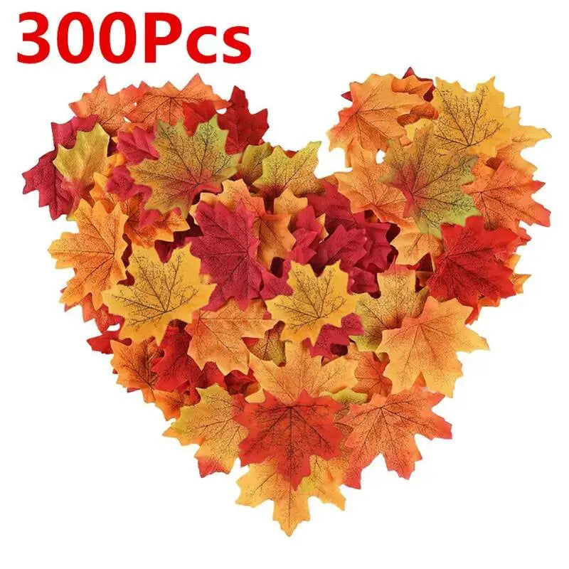 300-Piece Artificial Maple Leaves Decor for Thanksgiving by EPR