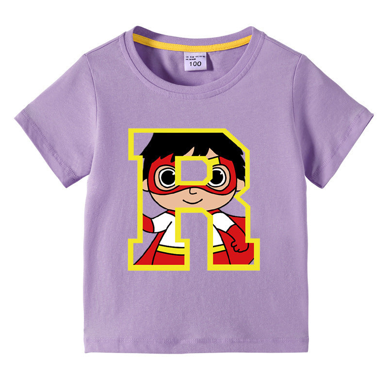 Cartoon T Shirts Kids - Unisex Cotton Summer Tee Ages 1-12 - Cherished Harbor Gifts