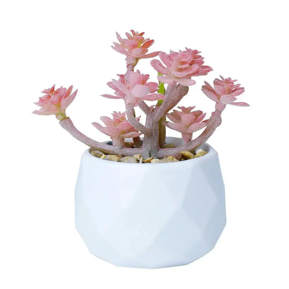 Mini Artificial Succulent Plant | Realistic Faux Desktop Home & Office Decor by TED