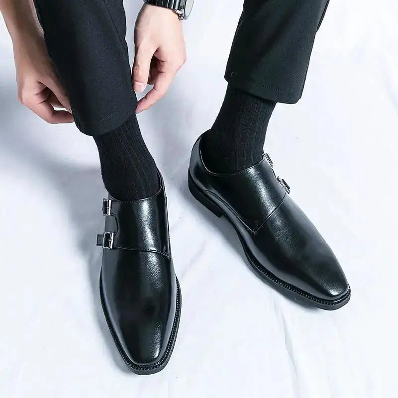 Buckle Dress Shoes Men - Stylish Suede Leather Options by TED