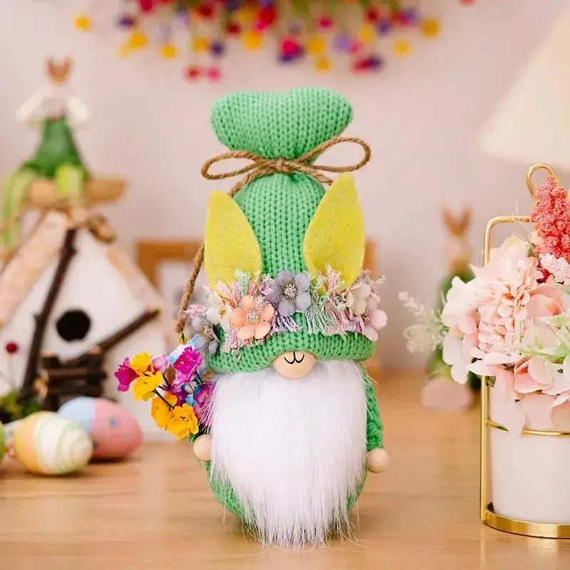 Knitted Easter Bunny Doll | Cute Rabbit Spring Home Décor by EPR