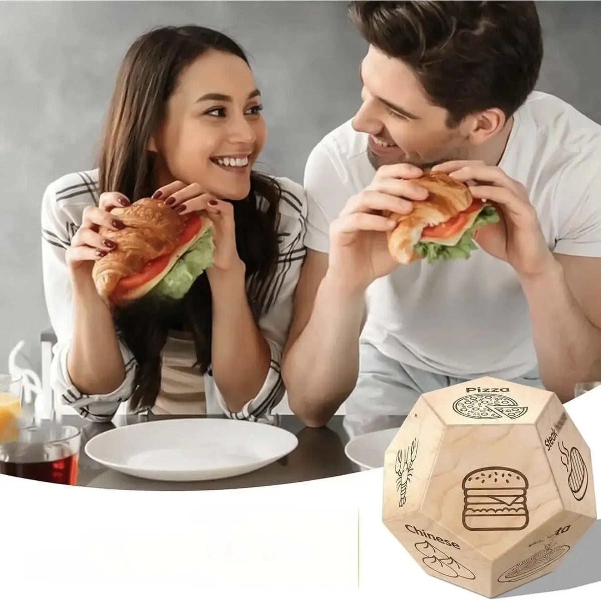 Couples Decision Dice for Fun Date Nights and Family Games by TED