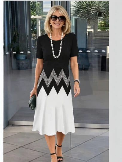 Elegant Floral Midi Dress for Summer Garden Parties - Cherished Harbor Gifts
