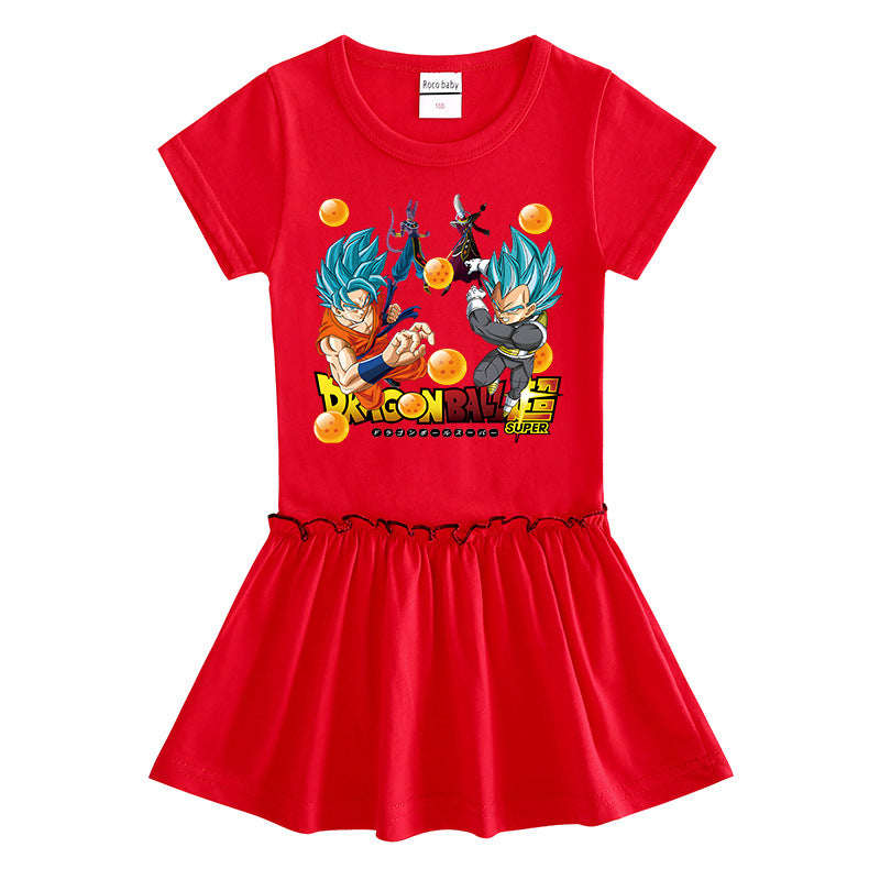 Toddler Girls Summer Dress - Soft Cotton Short Sleeve Style - Cherished Harbor Gifts