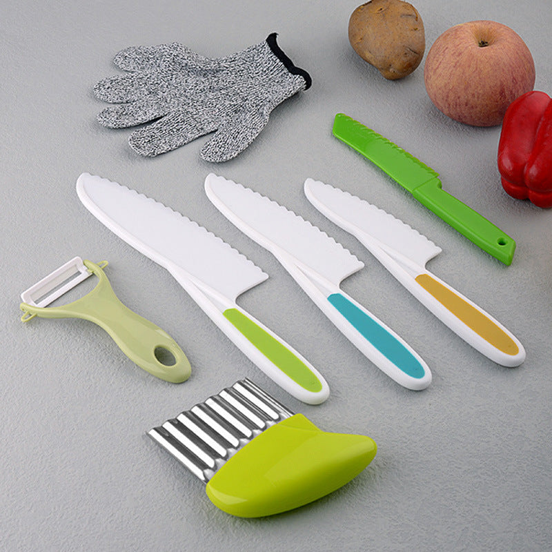 Kids Safe Toddler Kitchen Knife Set for Cooking Practice - Cherished Harbor Gifts