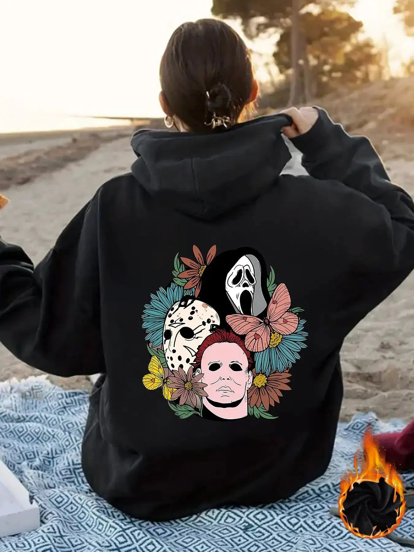 Women’s Cozy Halloween Gifts: Women’s Oversized Graphic Hoodie by EPR