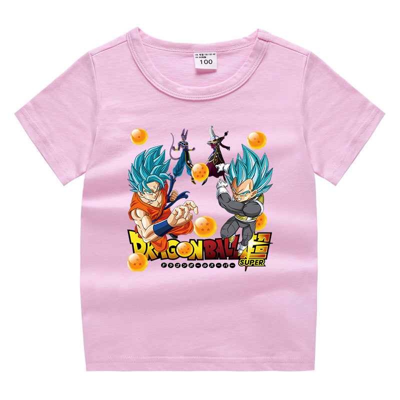 Unisex Kids Graphic Tee - Cartoon Animal Summer T-Shirt - Cherished Harbor Gifts