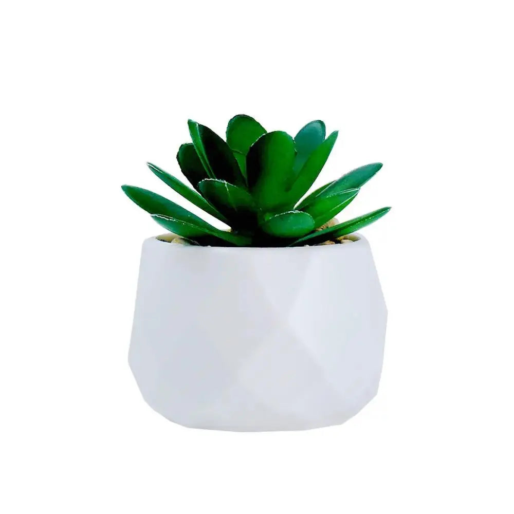 Mini Artificial Succulent Plant | Realistic Faux Desktop Home & Office Decor by TED