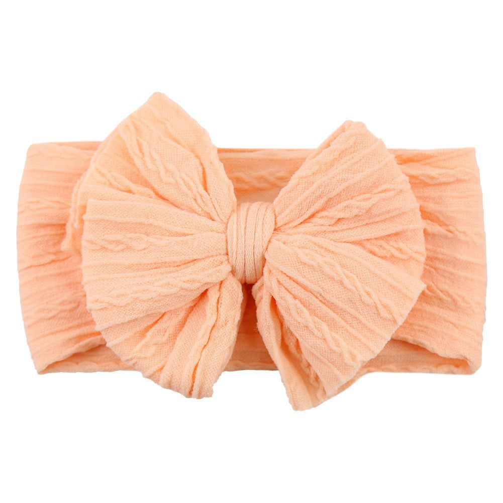 Handmade Baby Girl Headband with Braided Bow Design - Cherished Harbor Gifts