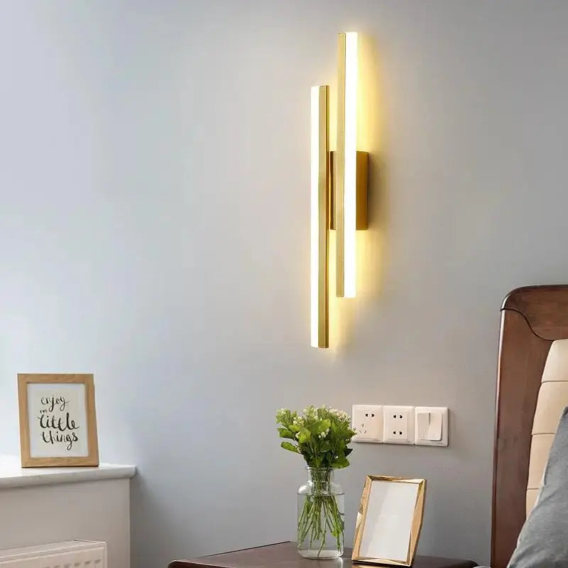 Modern Minimalist LED Wall Lamp | 3-Color Bedroom & Hallway Light by TED
