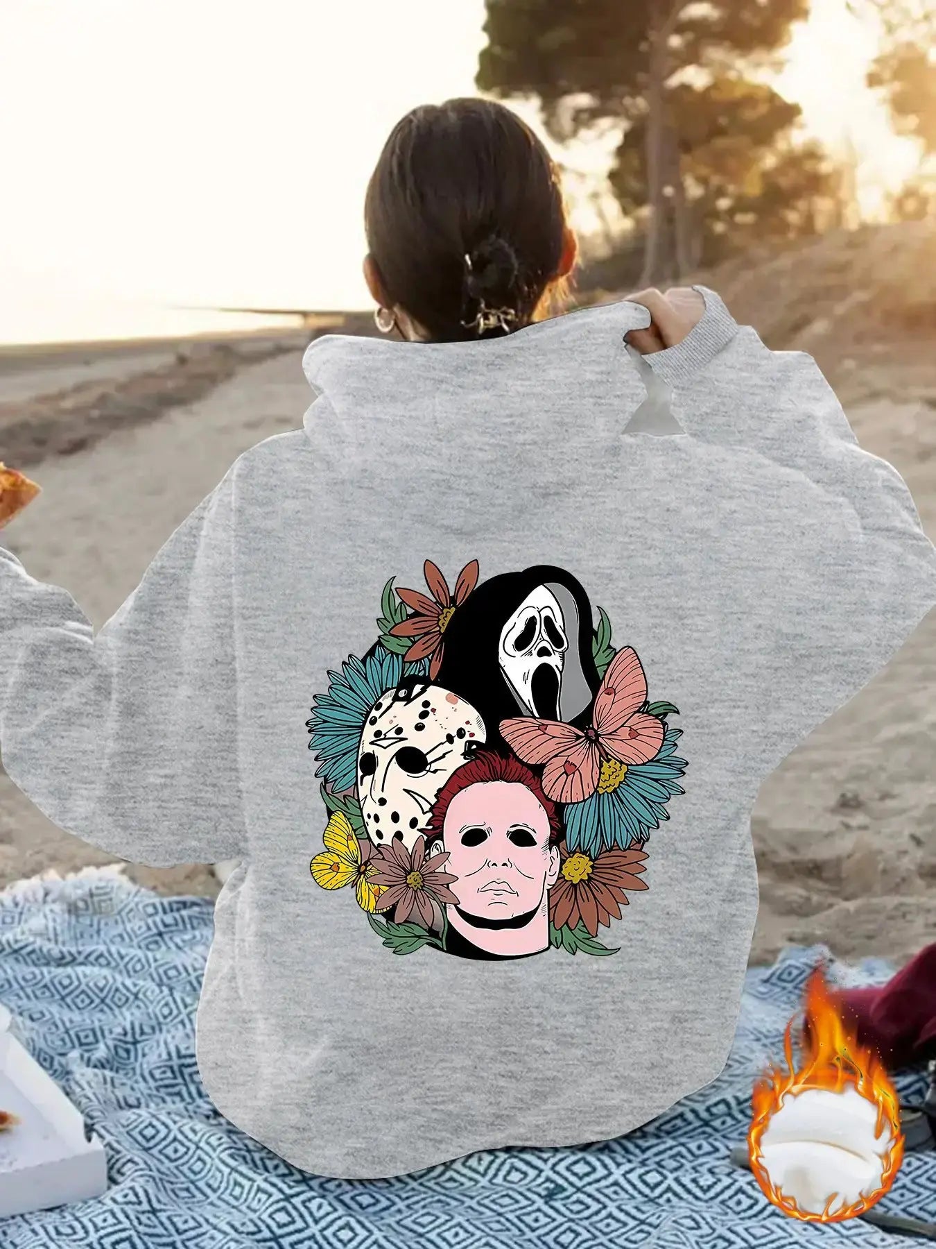 Women’s Cozy Halloween Gifts: Women’s Oversized Graphic Hoodie by EPR