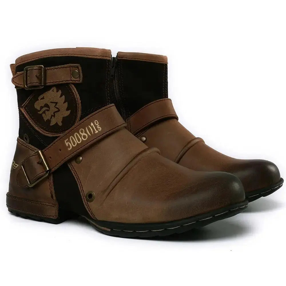 Men's Casual Denim Boots - Stylish Western Martin Footwear by EPR