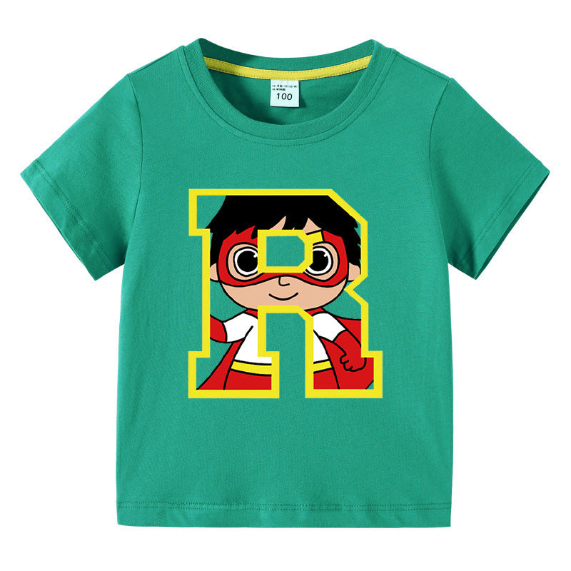 Cartoon T Shirts Kids - Unisex Cotton Summer Tee Ages 1-12 - Cherished Harbor Gifts