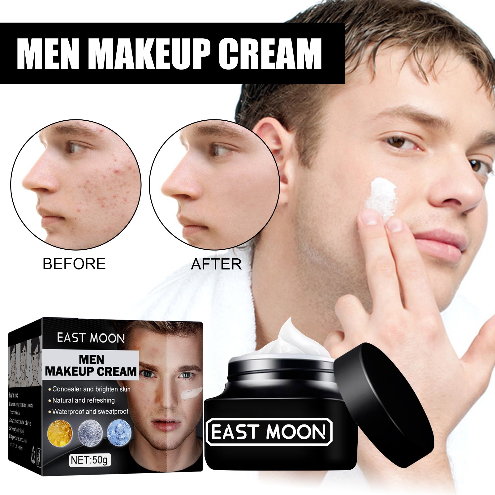 Men's Complexion Correcting Cream for Flawless Skin - Cherished Harbor Gifts