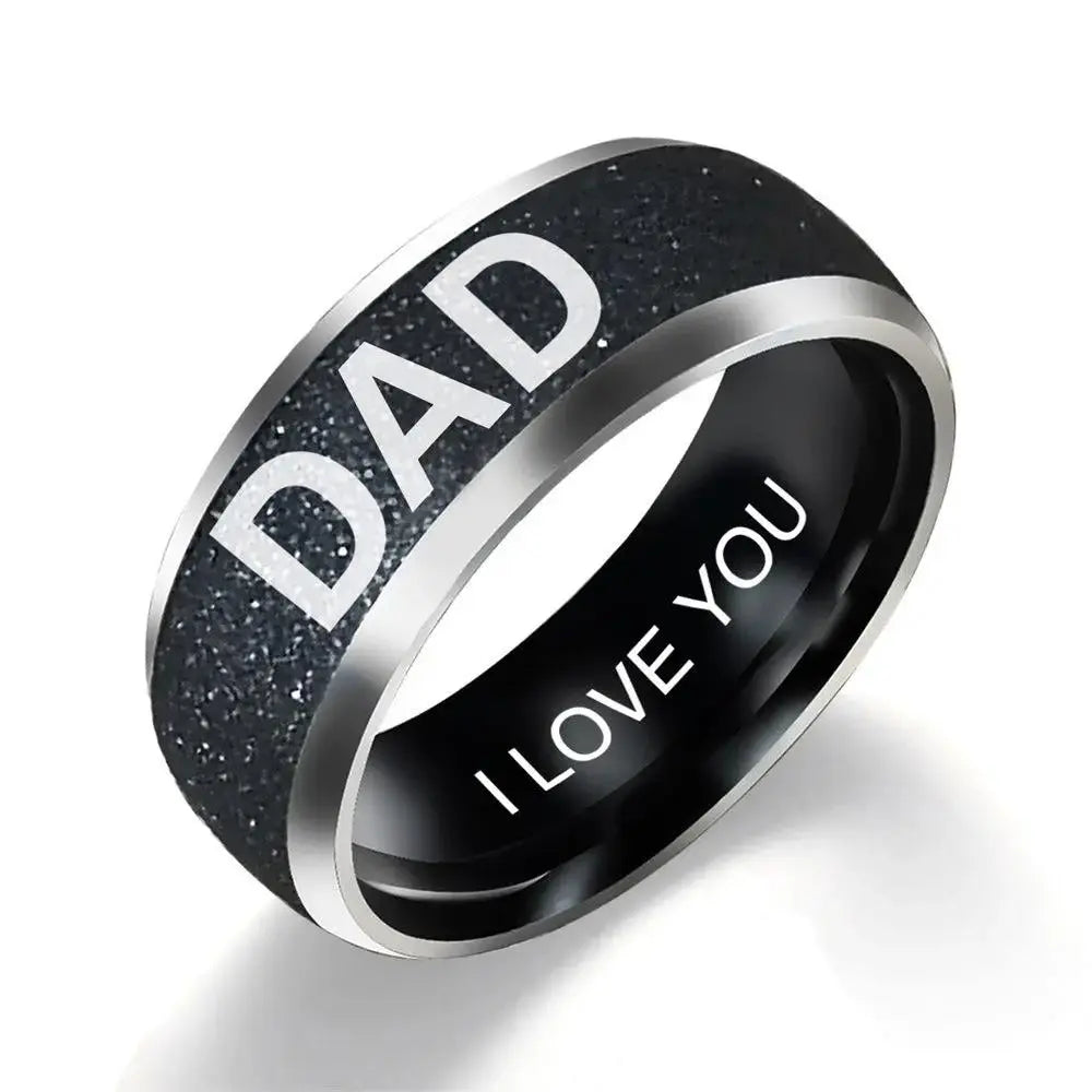Unique Dad Gift - Engraved Family Ring for Loved Ones by EPR
